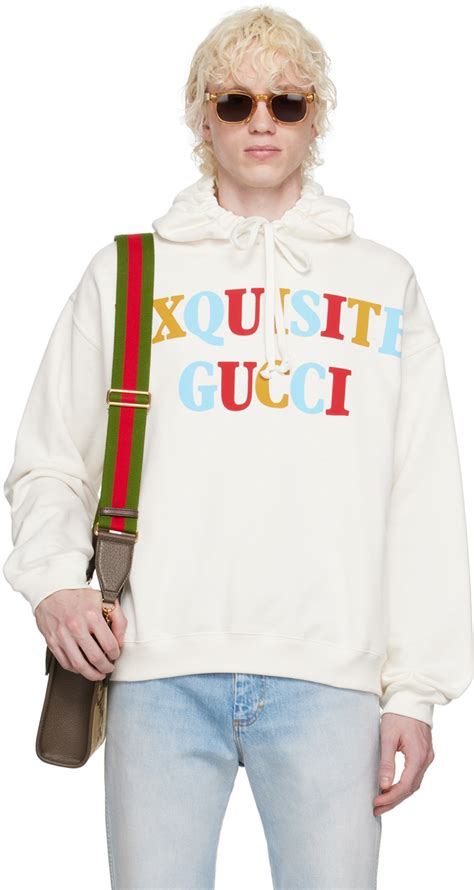 gucci cities hoodie white|Gucci oversized hoodie.